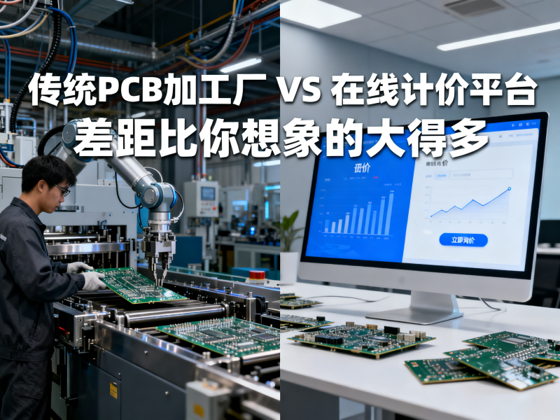 传统PCB加工厂 VS 在线计价平台，差距比你想象的大得多