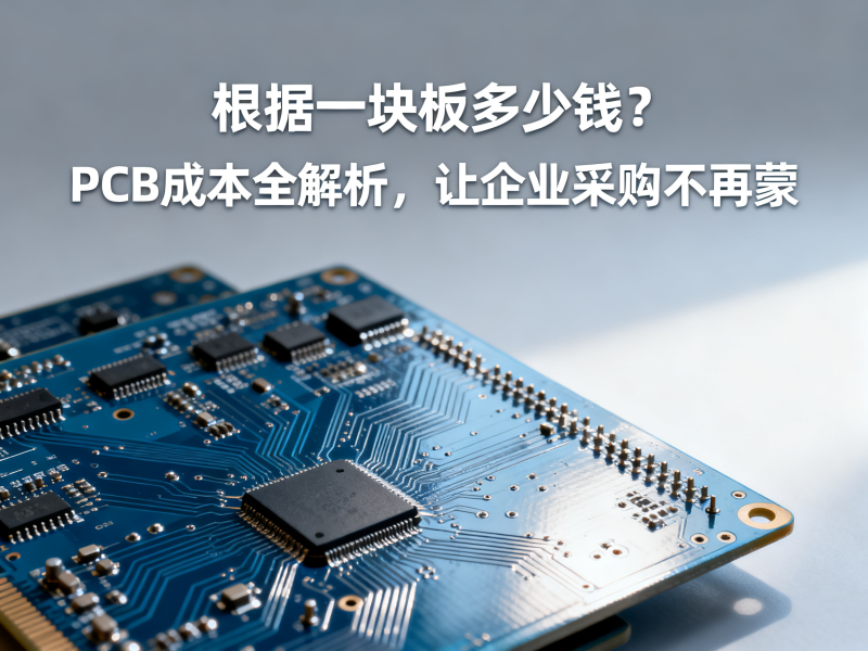 一块板多少钱？PCB成本全解析，让企业采购不再蒙