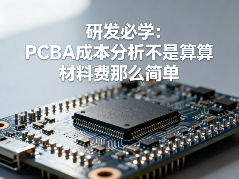研发必学：PCBA成本分析不是算算材料费那么简单