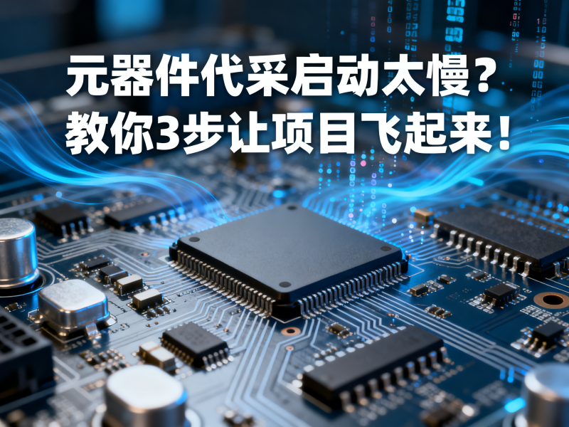 元器件代采启动太慢？教你3步让项目飞起来！