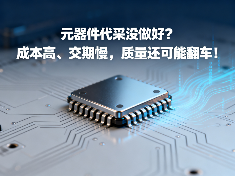元器件代采没做好？成本高、交期慢，质量还可能翻车