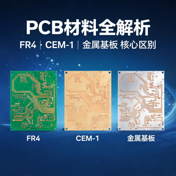 PCB 材料怎么选？FR4、CEM-1 与金属基板核心区别解析