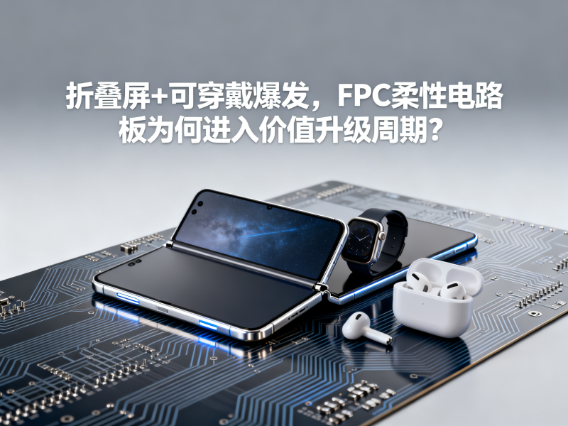 折叠屏+可穿戴爆发，FPC柔性电路板为何进入价值升级周期？