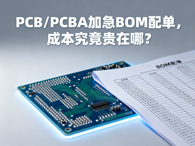 PCB/PCBA 加急 BOM 配单，成本究竟贵在哪？