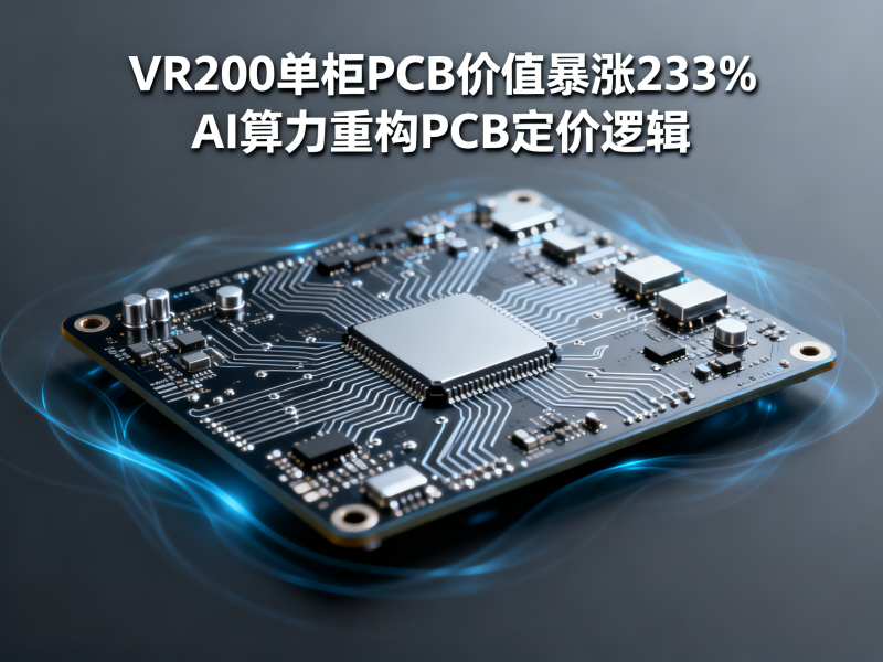 VR200单柜PCB价值暴涨233%——AI算力重构PCB定价逻辑