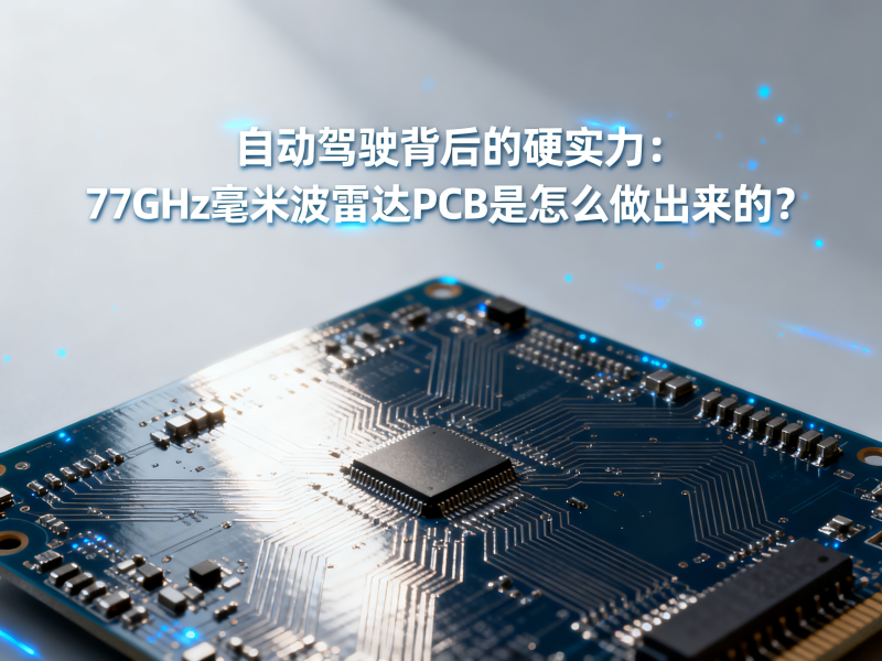 自动驾驶背后的硬实力：77GHz毫米波雷达PCB是怎么做出来的？
