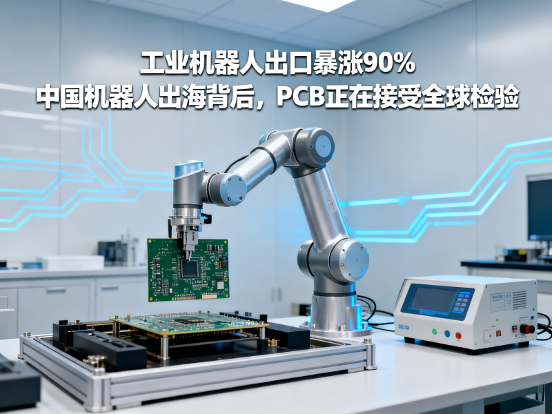 工业机器人出口暴涨90%：中国机器人出海背后，PCB正在接受全球检验