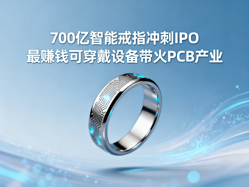 700亿智能戒指冲刺IPO：最赚钱的可穿戴设备，正在带火PCB产业