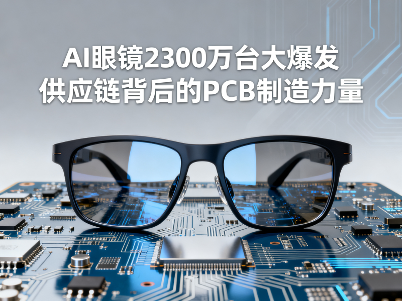 AI眼镜2300万台大爆发：供应链背后的PCB制造力量