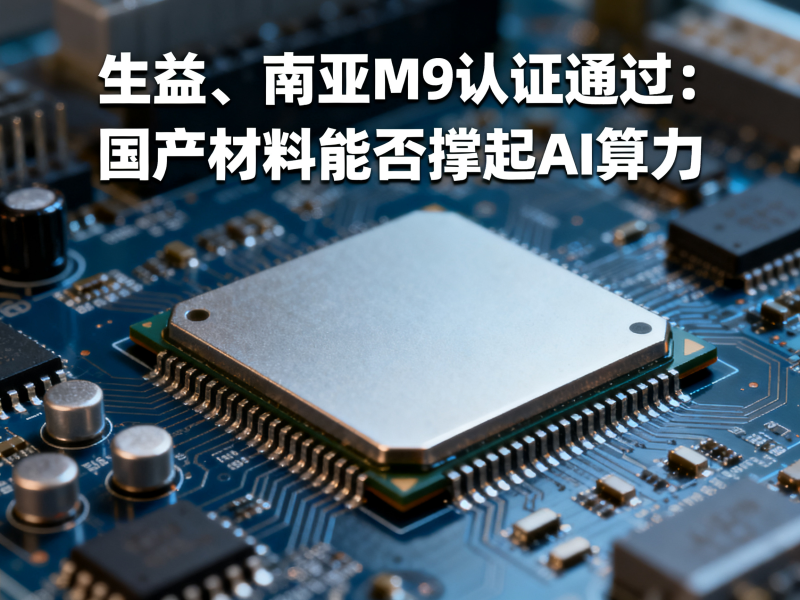 生益、南亚M9认证通过：国产材料能否撑起AI算力