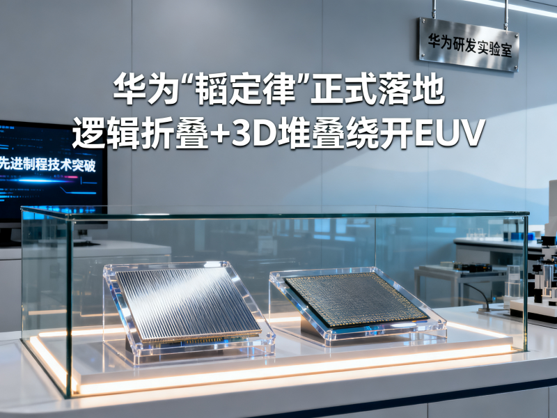 华为韬定律落地：3D堆叠与逻辑折叠引领无需EUV的芯片革命