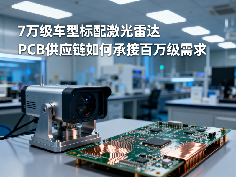 7万级车型标配激光雷达，PCB供应链如何承接百万级需求