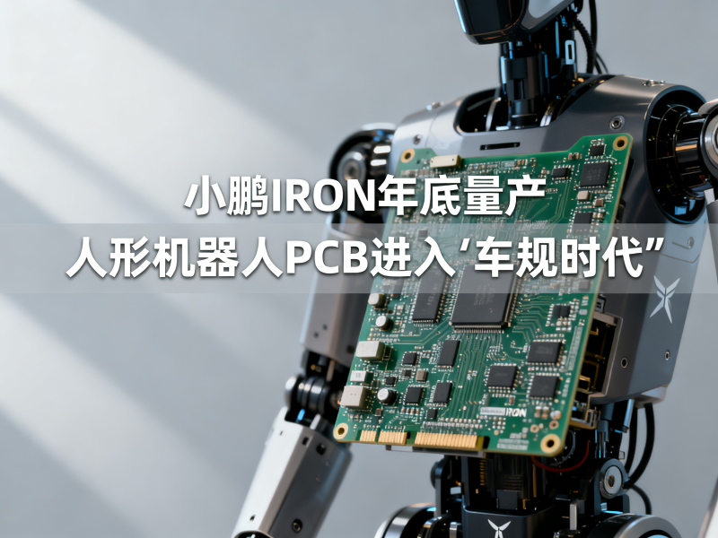 小鹏IRON年底量产：人形机器人PCB进入“车规时代”