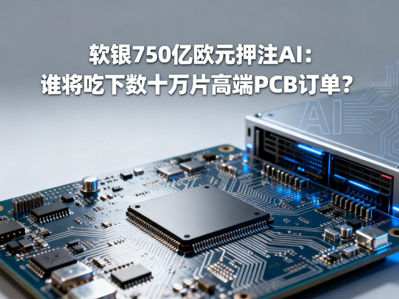软银750亿欧元押注AI：谁将吃下数十万片高端PCB订单？