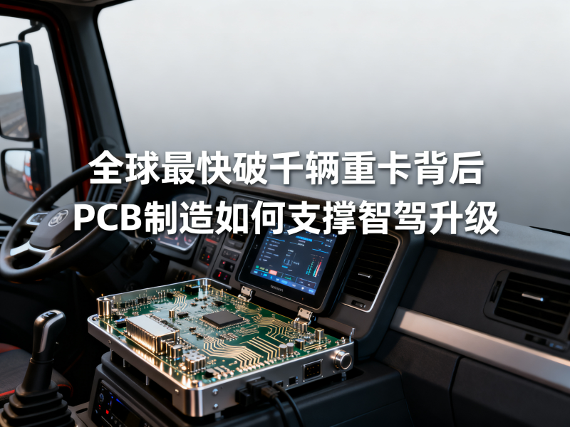 全球最快破千辆重卡背后：PCB制造如何支撑智驾升级