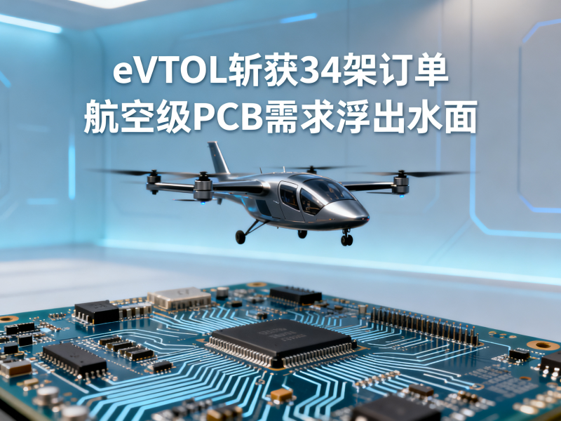eVTOL斩获34架订单，航空级PCB需求开始浮出水面