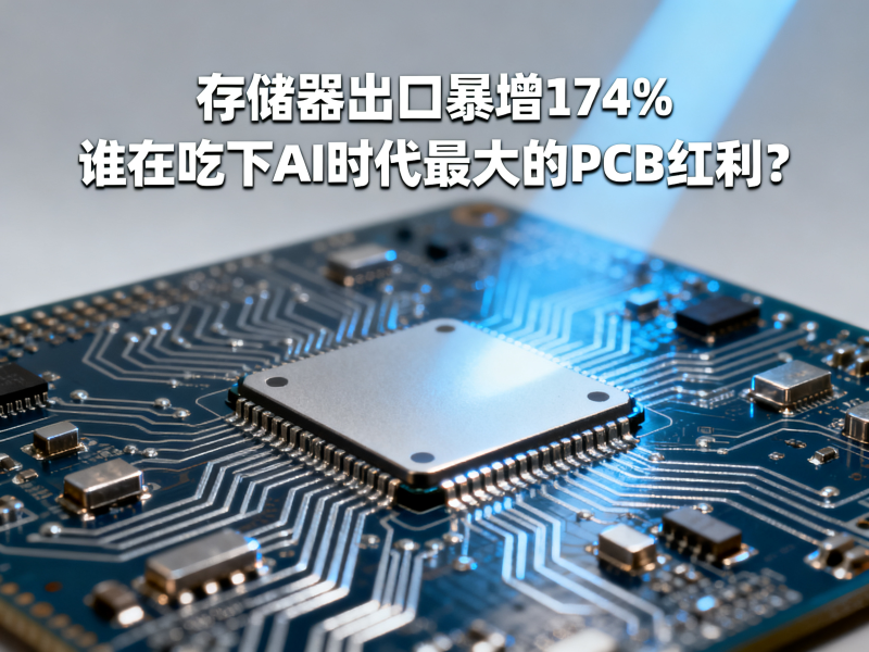 存储器出口暴增174%，谁在吃下AI时代最大的PCB红利？