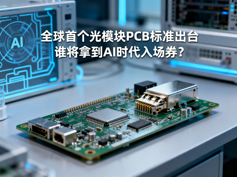 全球首个光模块PCB标准出台，谁将拿到AI时代入场券？