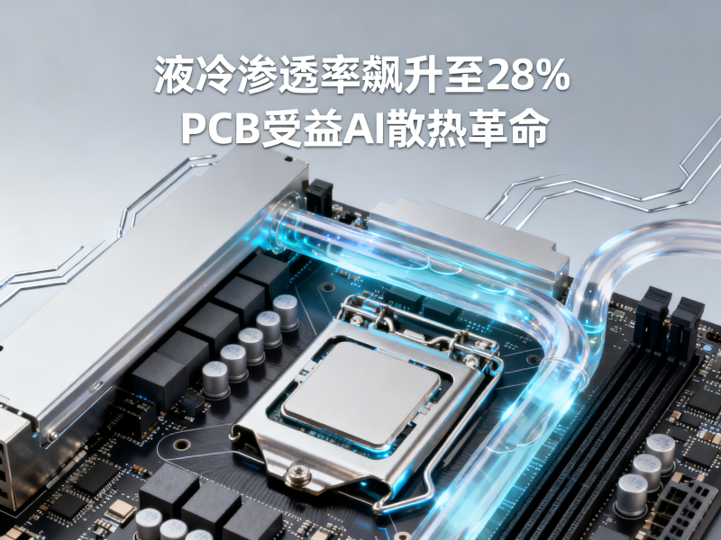 液冷渗透率飙升至28%，PCB正在受益AI散热革命