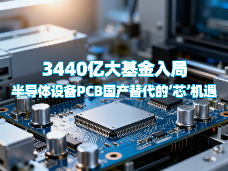 3440亿大基金落地，半导体设备PCB迎来国产替代窗口期