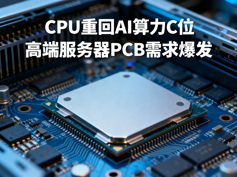 当CPU重回AI算力C位，高端服务器PCB为何率先受益？