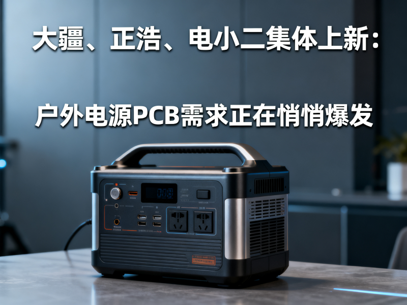 大疆、正浩、电小二集体上新：户外电源PCB需求正在悄悄爆发
