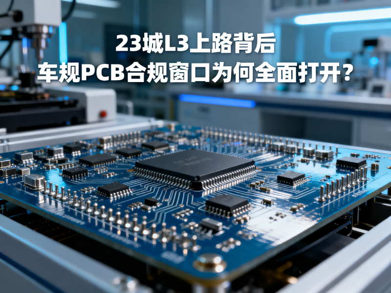 23城L3上路背后，车规PCB合规窗口为何全面打开？