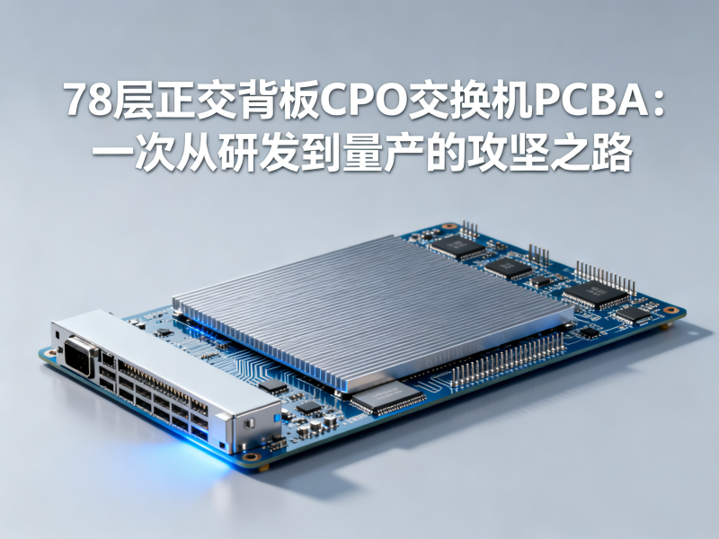 多层正交背板CPO交换机PCBA：一次从研发到量产的攻坚之路