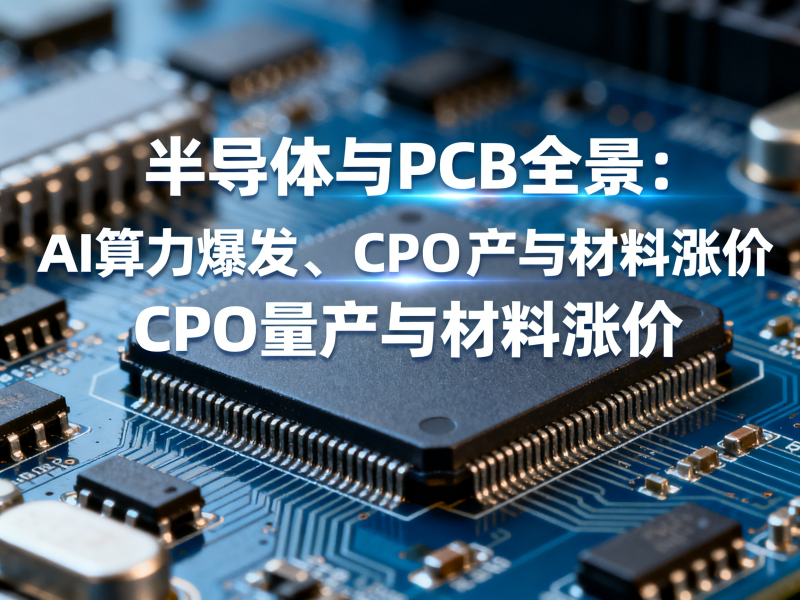 聚多邦|2026年电子行业简报：AI算力爆发、CPO量产与材料涨价