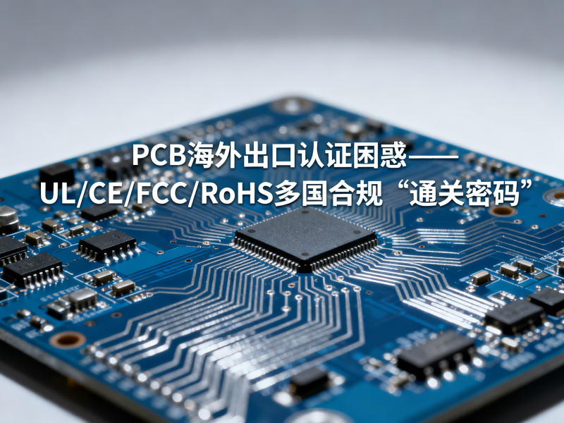 PCB海外出口认证困惑——UL/CE/FCC/RoHS多国合规“通关密码”
