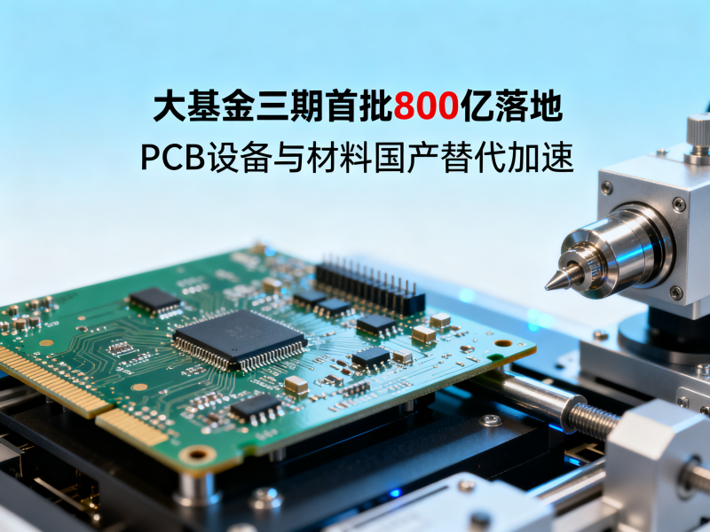 大基金三期首批800亿落地：PCB设备与材料国产替代迎来加速窗口