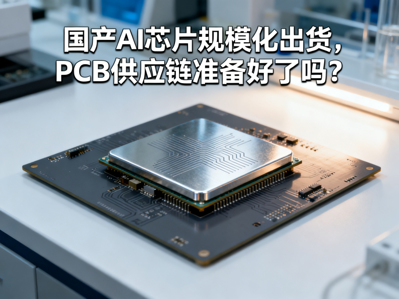 国产AI芯片规模化出货，PCB供应链准备好了吗？