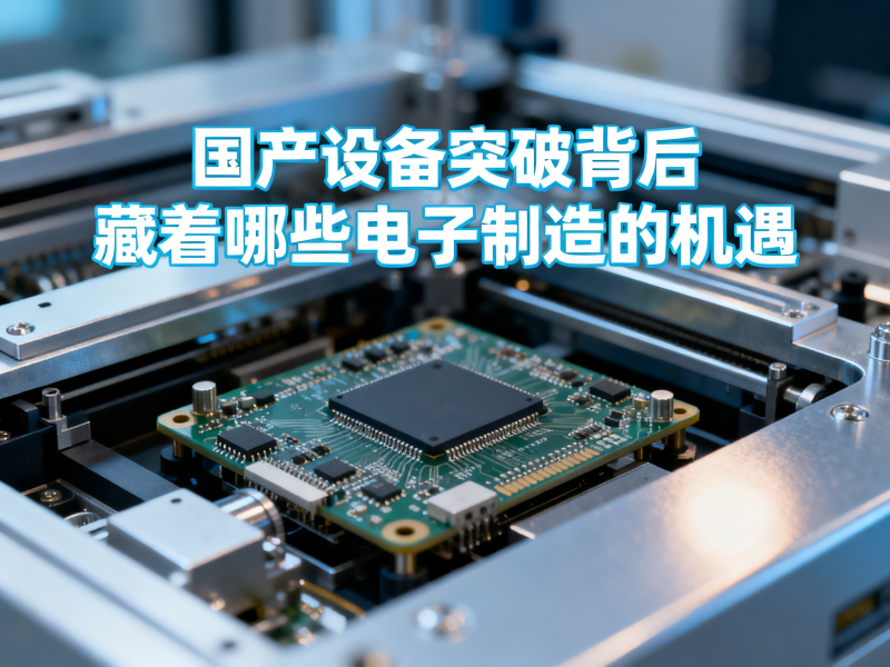 国产设备突破背后，藏着哪些电子制造的机遇