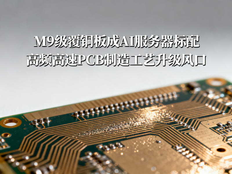 M9级覆铜板成AI服务器标配：高频高速PCB制造迎来工艺升级风口