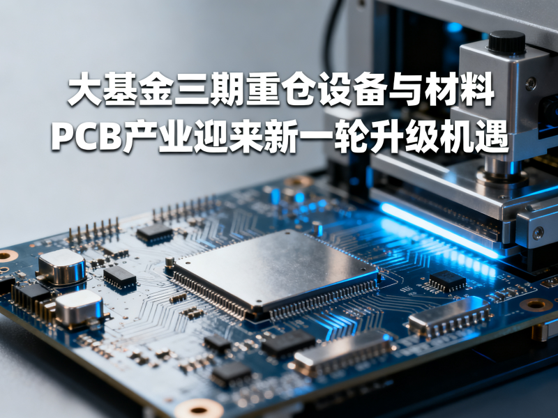 大基金三期重仓设备与材料，PCB产业迎来新一轮升级机遇