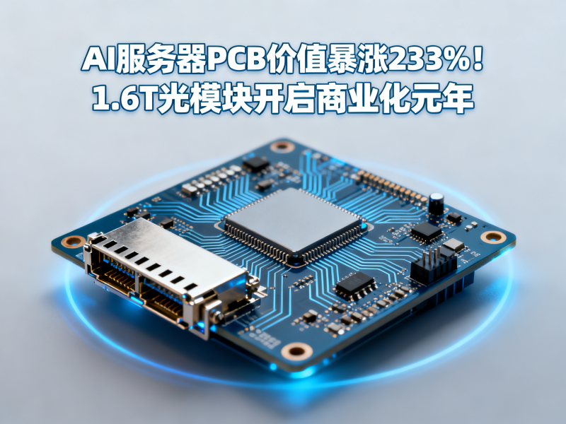 聚多邦|2026年电子行业简报（AI服务器PCB价值暴涨233%！1.6T光模块开启商业化元年）