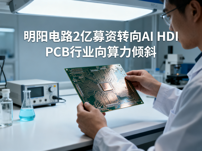 明阳电路2亿募资转向AI HDI，PCB行业景气度正在向算力倾斜