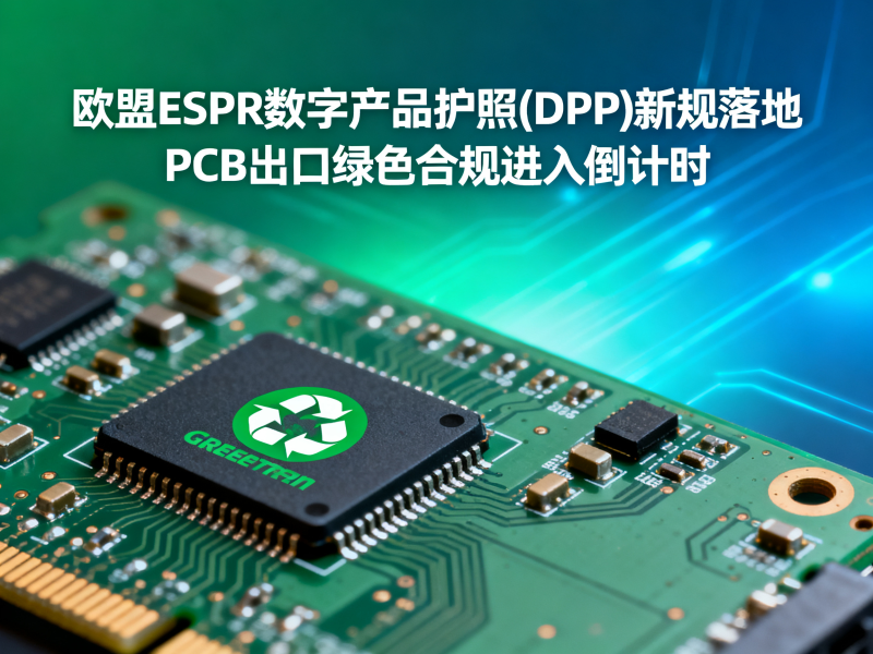 欧盟ESPR数字产品护照(DPP)新规落地——PCB出口绿色合规进入倒计时