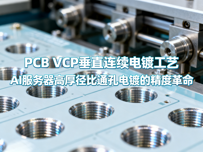 PCB VCP垂直连续电镀工艺——AI服务器高厚径比通孔电镀的精度革命