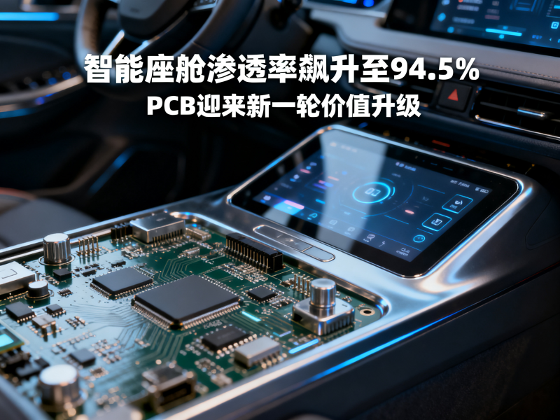 智能座舱渗透率飙升至94.5%：PCB迎来新一轮价值升级