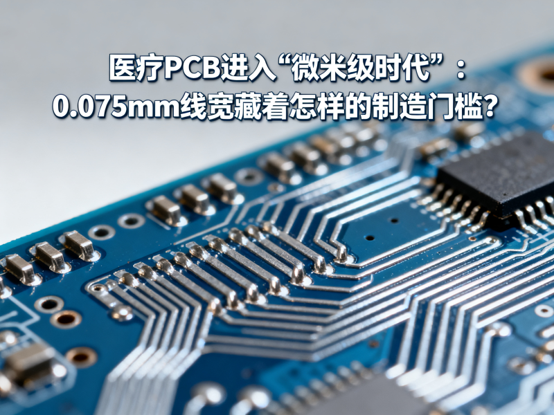 医疗PCB进入“微米级时代”：0.075mm线宽背后，藏着怎样的制造门槛？