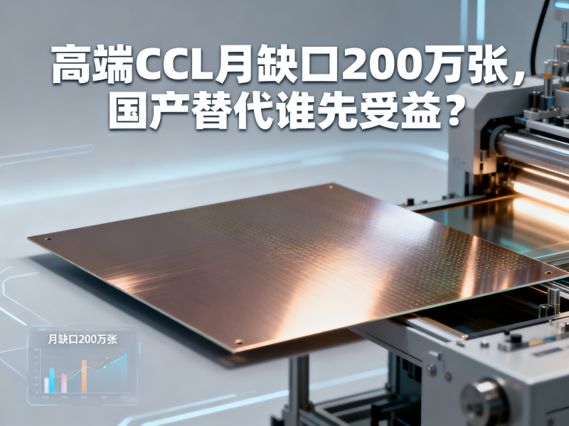 高端CCL月缺口200万张，国产替代谁先受益？