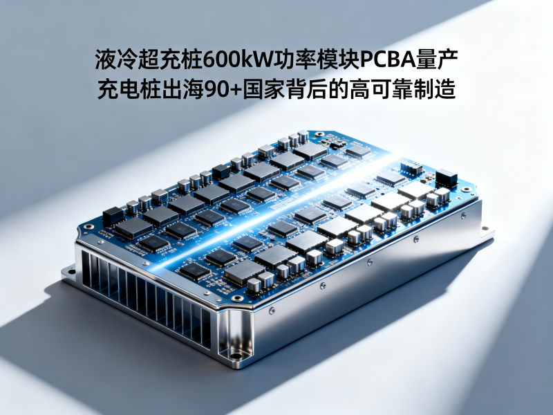 液冷超充桩600kW功率模块PCBA量产——充电桩出海90+国家背后的高可靠制造
