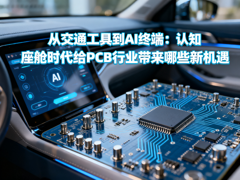 从交通工具到AI终端：认知座舱时代给PCB行业带来哪些新机遇