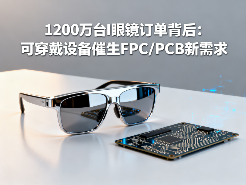 1200万台AI眼镜订单背后：可穿戴设备催生FPC/PCB新需求