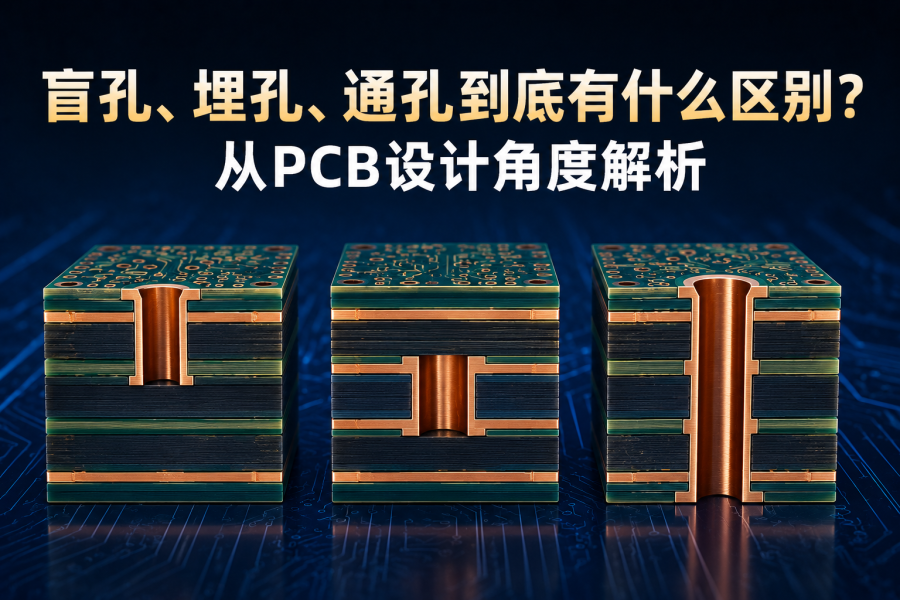 盲孔、埋孔、通孔到底有什么区别？从PCB设计角度解析