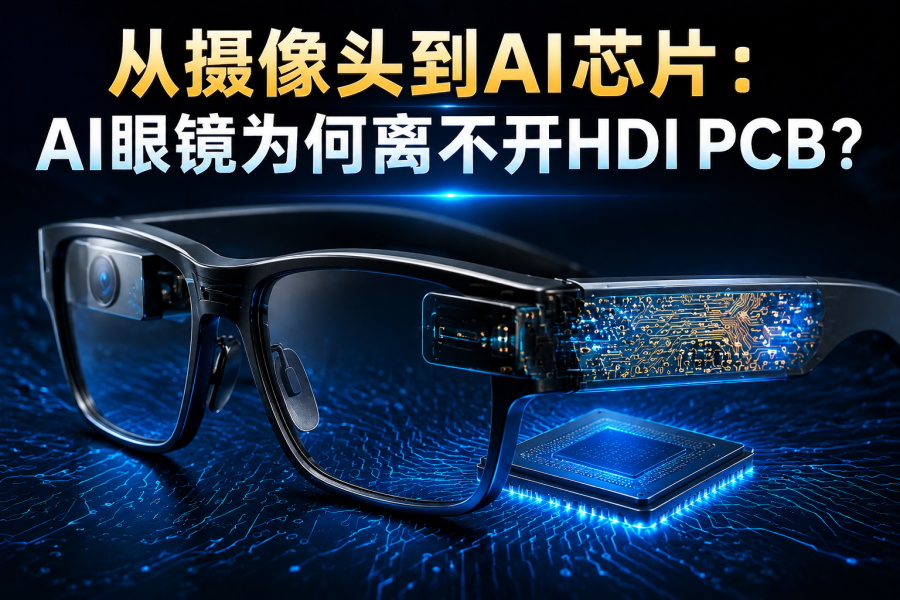 从摄像头到AI芯片：AI眼镜为何离不开HDI PCB？