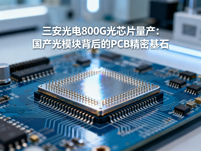 三安光电800G光芯片量产：国产光模块背后的PCB精密基石