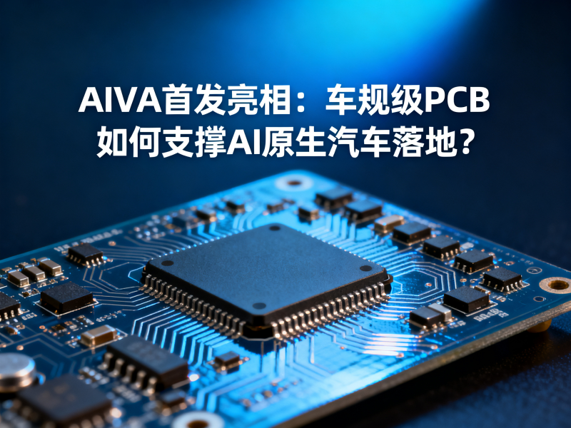 AIVA首发亮相：车规级PCB如何支撑AI原生汽车落地？