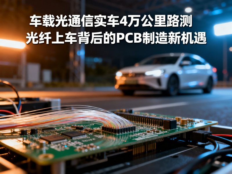 车载光通信实车4万公里路测：光纤上车背后的PCB制造新机遇